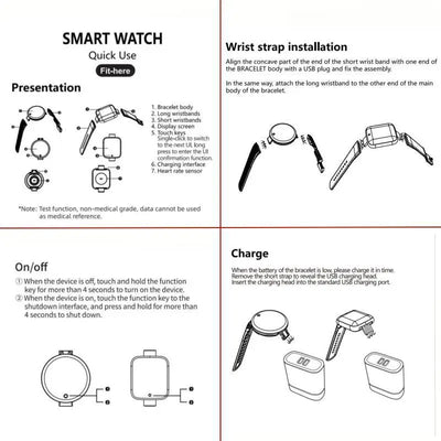 Smart Fitness Pedometer Watch