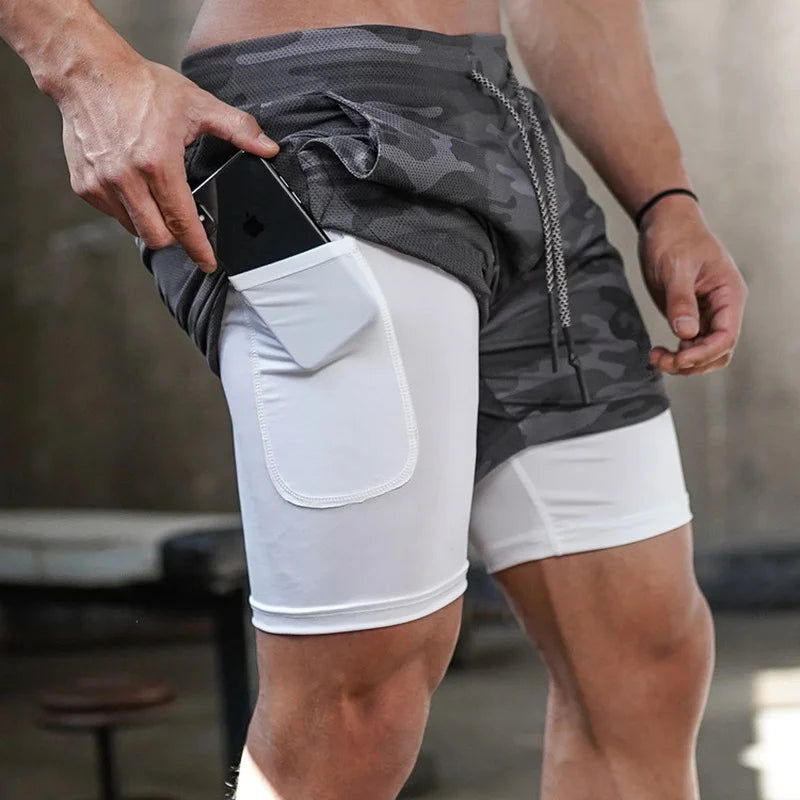 Men's Quick-Dry Camo Training Shorts