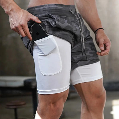 Men's Quick-Dry Camo Training Shorts